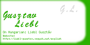 gusztav liebl business card